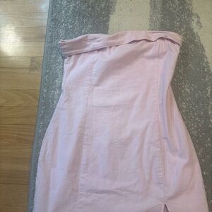 Hazel Boutique  Pink Strapless Dress